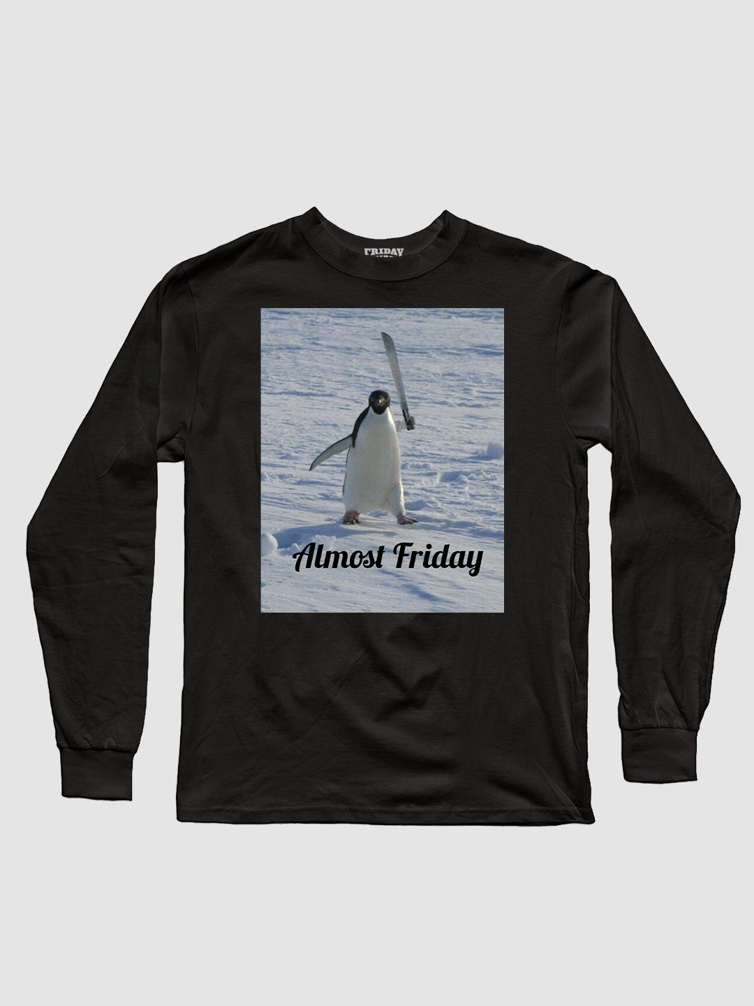 Almost Friday Penguin Sword Longsleeve Shirt