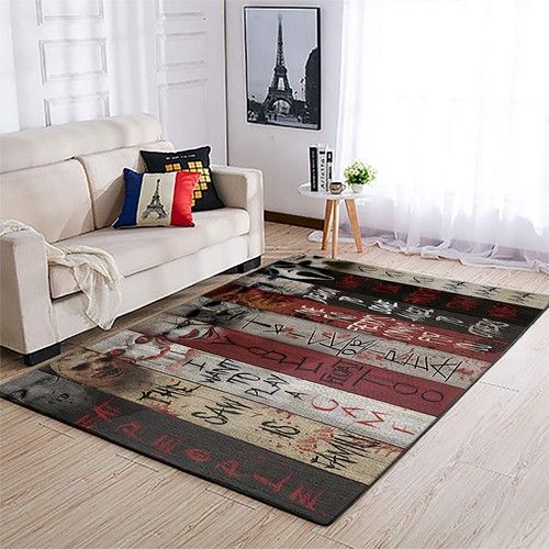 Horror Movies Area Rug Living Room Rug Home Decor Living Room Carpet Halloween