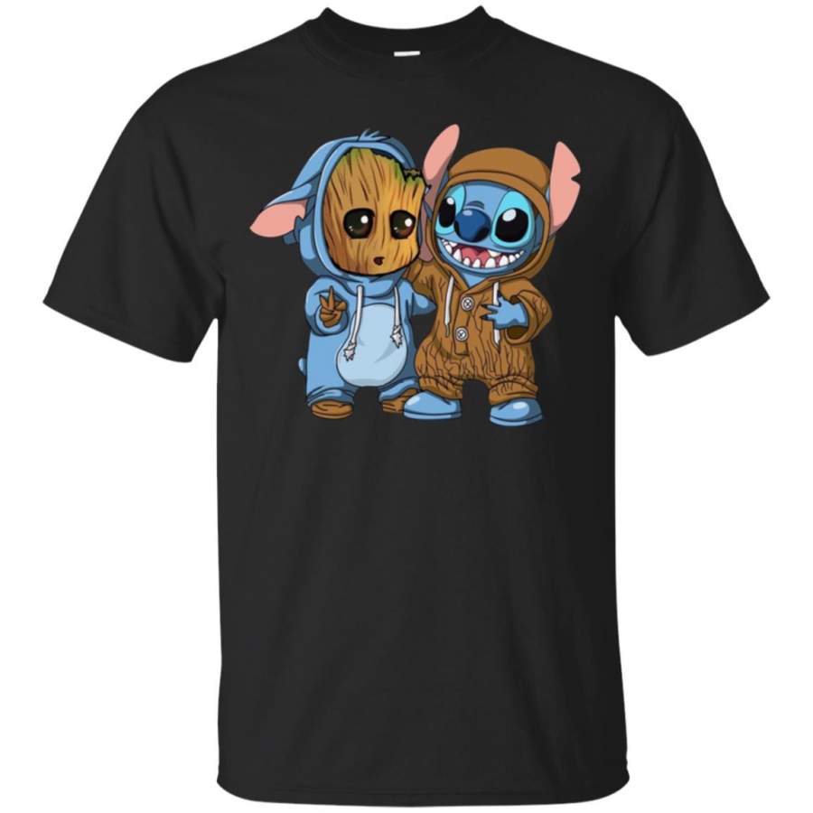 Stitch and Baby Groot T-Shirt