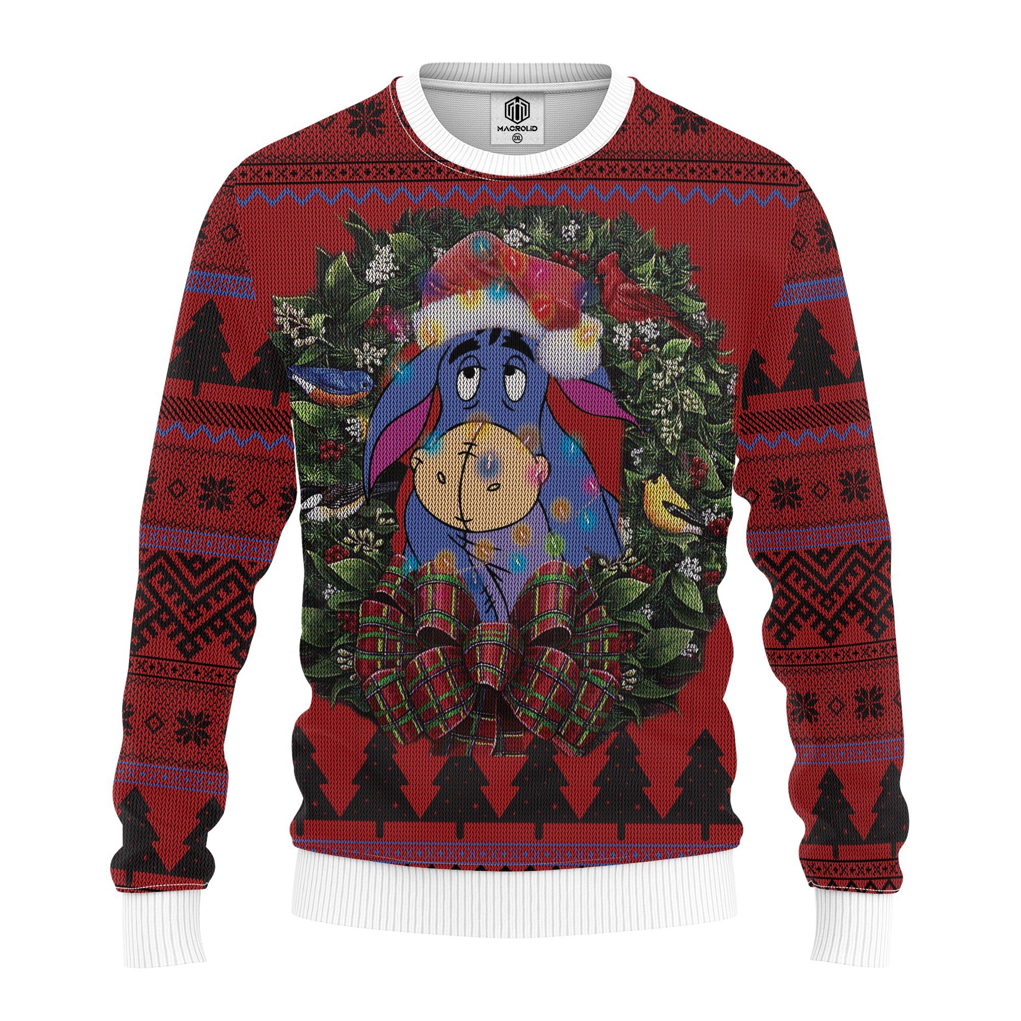 Eeyore Winnie The Pooh Mc Ugly Christmas Sweater – thanksgiving gift