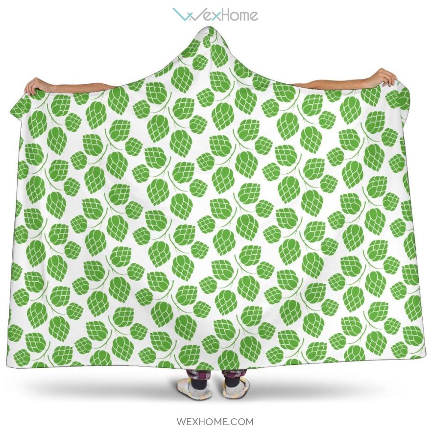 Hop Pattern Background Hooded Blanket