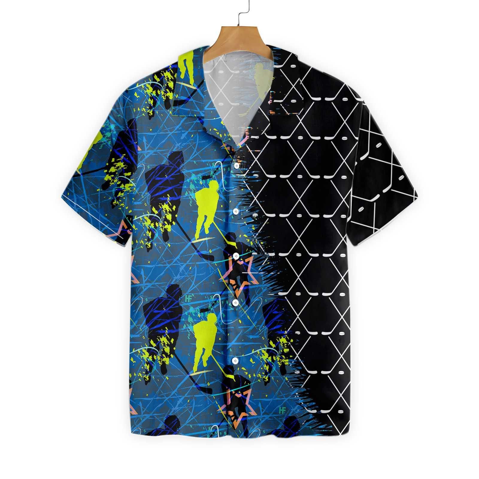 Hockey Sticks Pattern Hawaii Shirt Ha61542