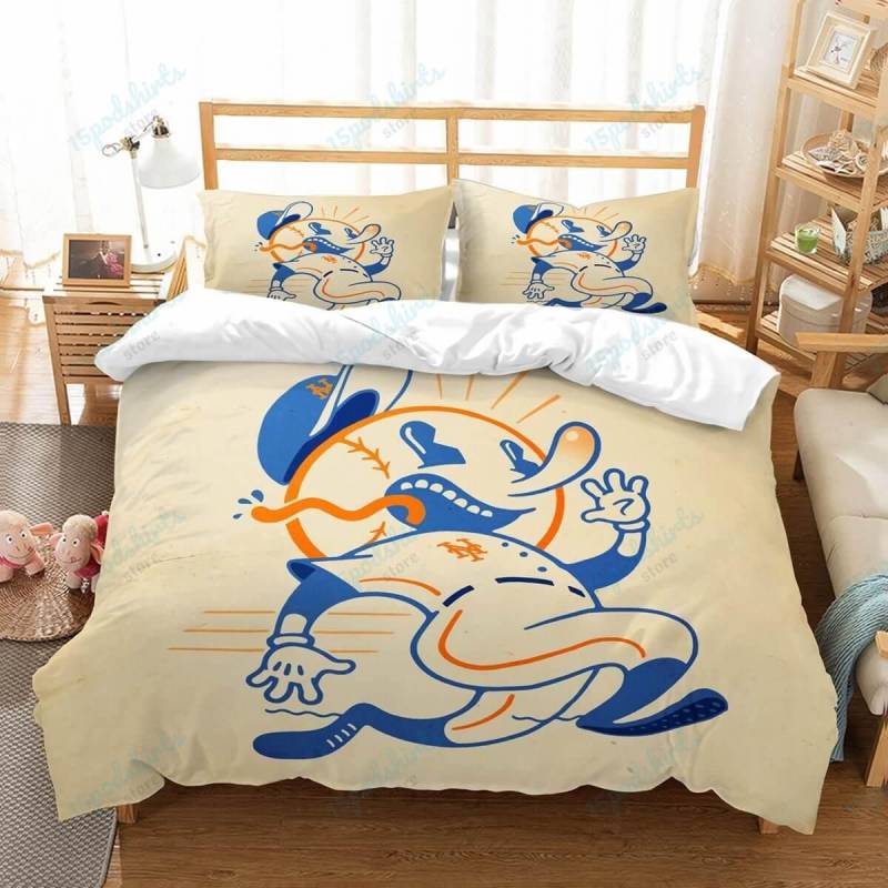 3D Customize New York Mets Bedding Set Duvet Cover Set Bedroom Set Bedlinen