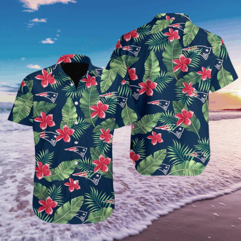 New England Patriots Flower Hawaii 3D Shirt With Shorts NEPT3D01170620