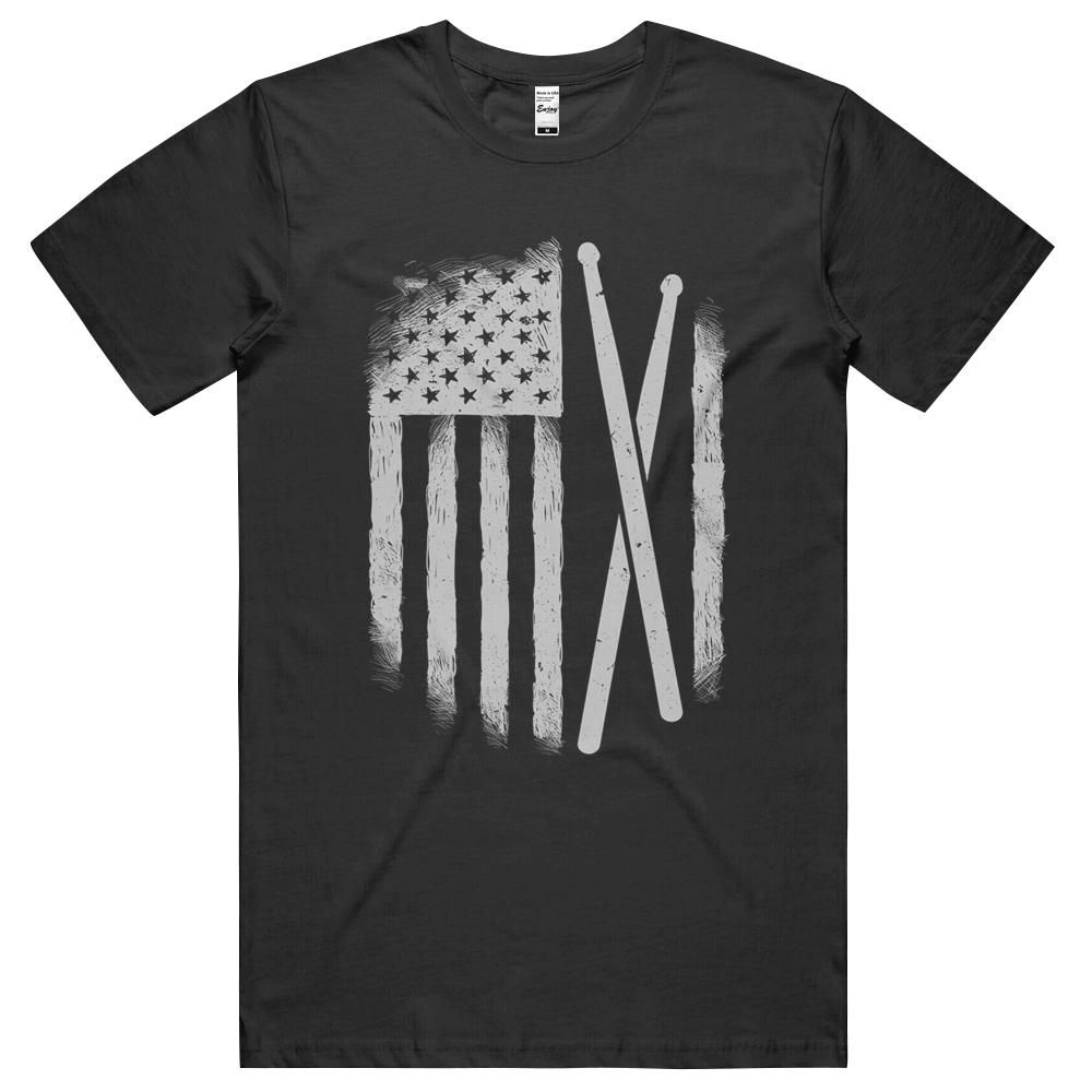 American Flag Drumsticks USA Drummers Vintage Drum Sticks T-Shirt, Hoodie, Long Sleeve Tee