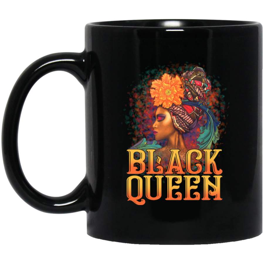 African American Coffee Mug Black Queen Colorful 11oz – 15oz Black Mug