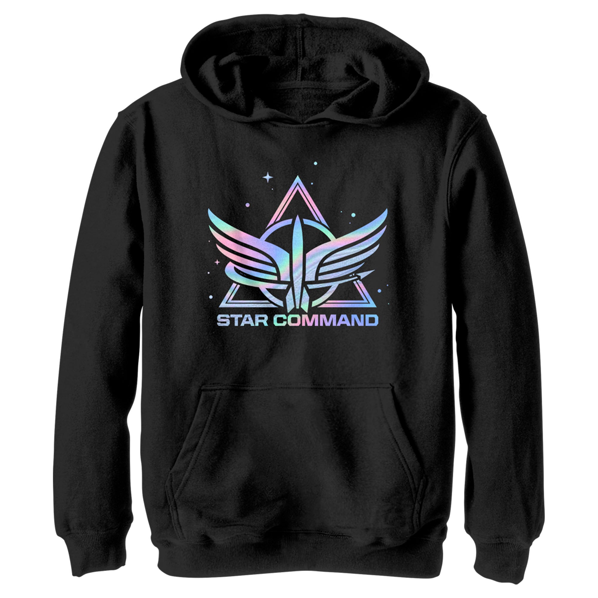 Boy’S Lightyear Holographic Star Command Logo Pull Over Hoodie