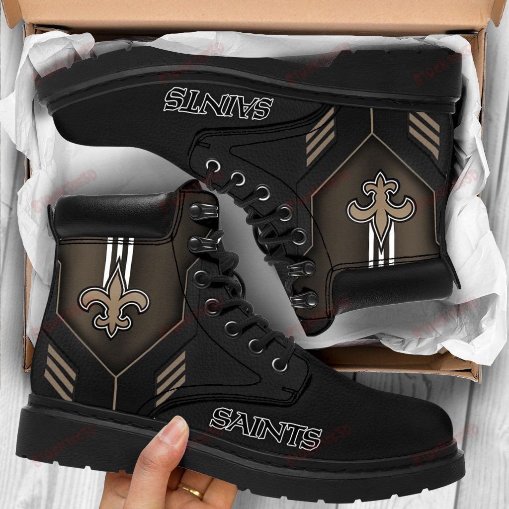 New Orleans Saints Boots – Premium Shoes/ Premium Leather Boots – Gift For Sports Lovers 318