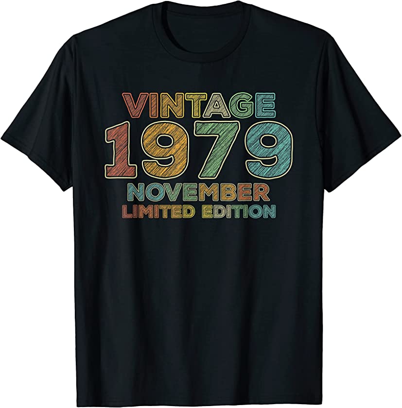 42nd Birthday Vintage November 1979 Forty Two Years Old T-Shirt