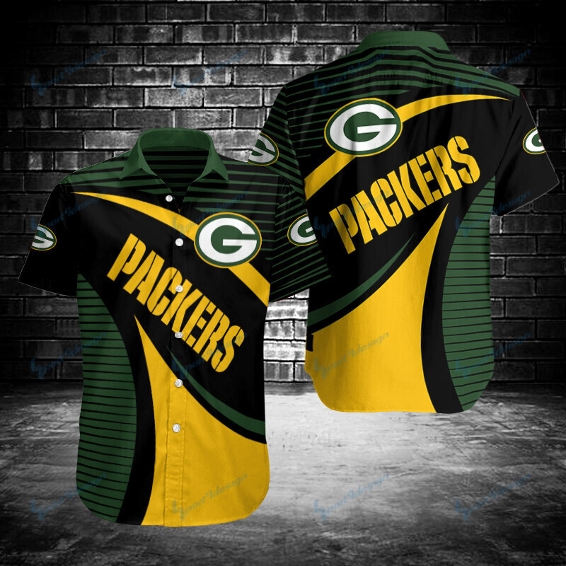 Green Bay Packers Button Shirt Bg970