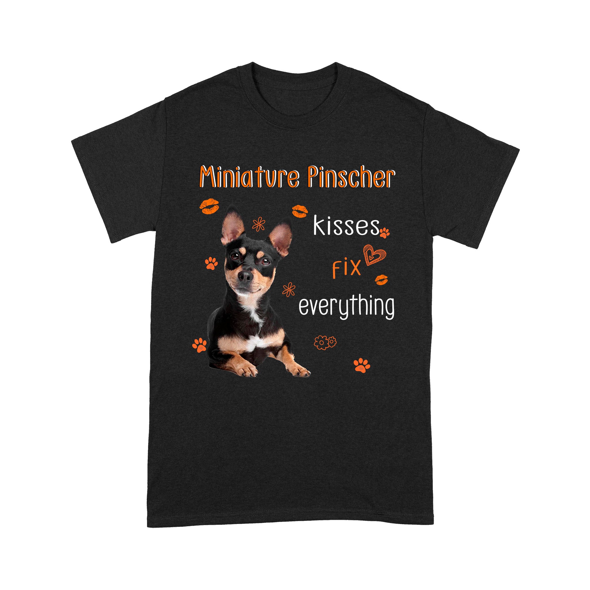 Miniature Pinscher Kisses Fix Everything Dog Lovers Gift – Standard T-shirt