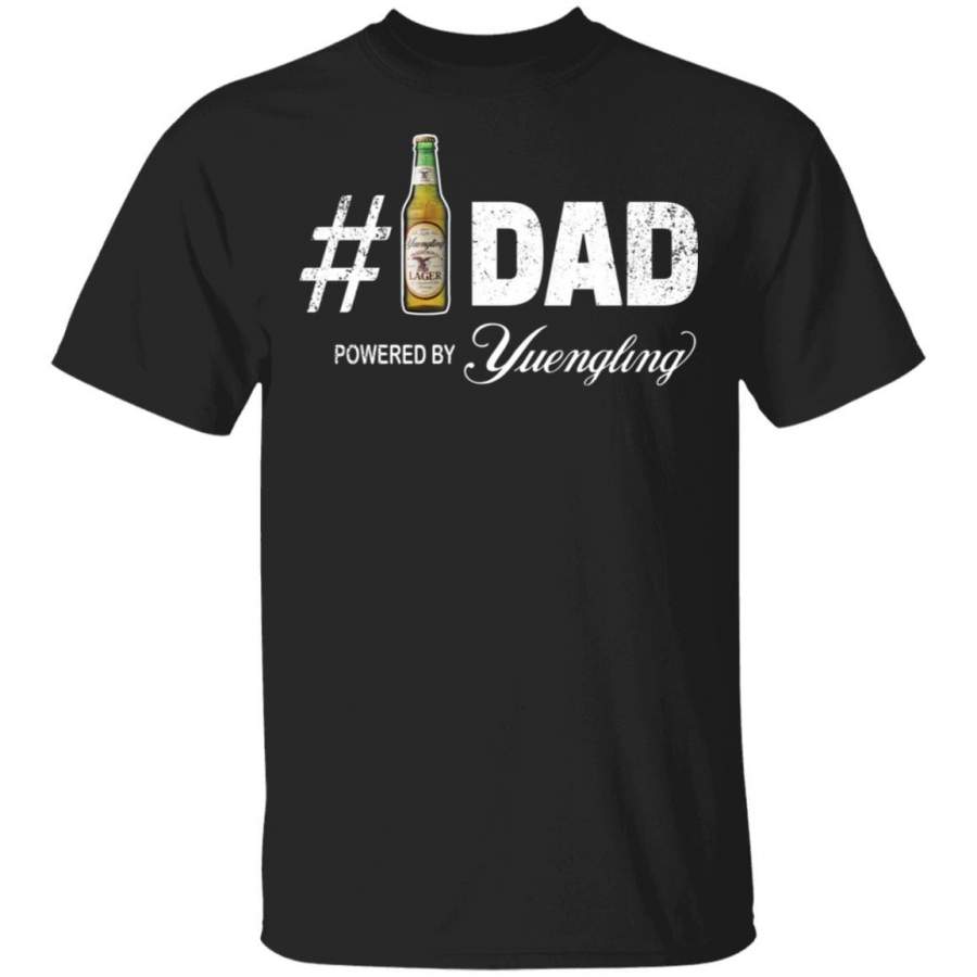 Number 1 Dad Powered By Yuengling T-shirt Father’s Day Beer Tee MT05