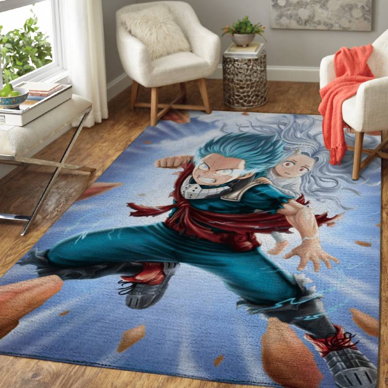 Midoriya Izuku And Eri Anime Art Area Rug – Carpet