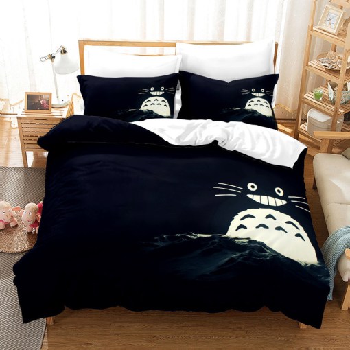 Tonari No Totoro 29 Duvet Cover Pillowcase Home Decor 3D Bedding Set 6266