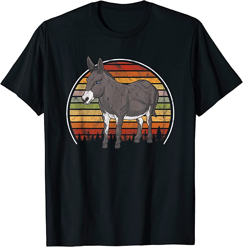 Vintage Donkey Retro Animal T-Shirt