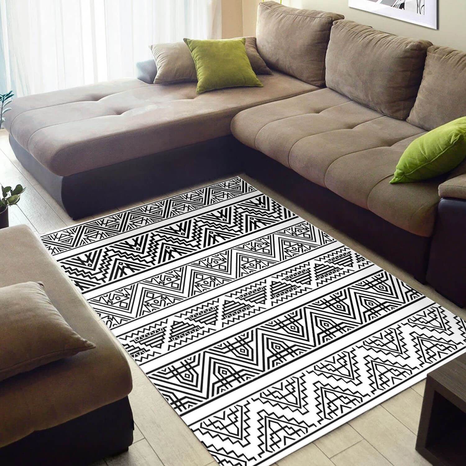 Trendy African Rug Nice Black History Month Afrocentric Pattern Art African Themed Carpet African House Decor WBG3287