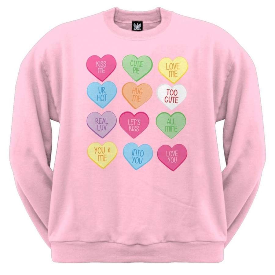 Valentine’s Day – Candy Hearts Crewneck Sweatshirt