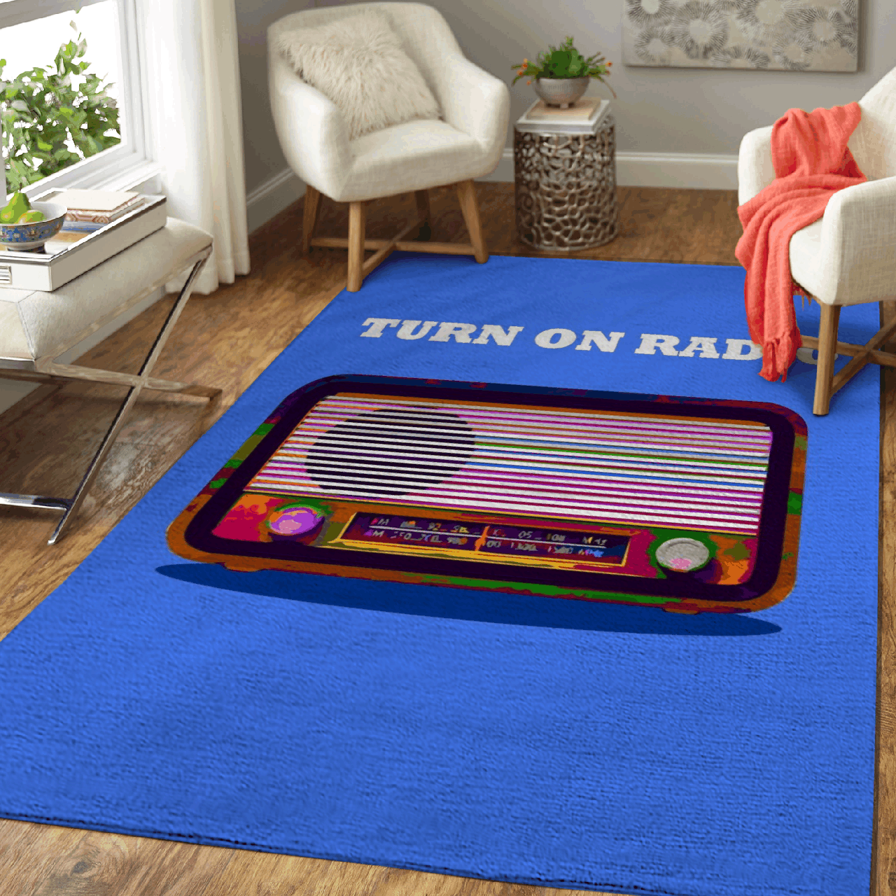 ancient radio – Music Area Rug Carpet