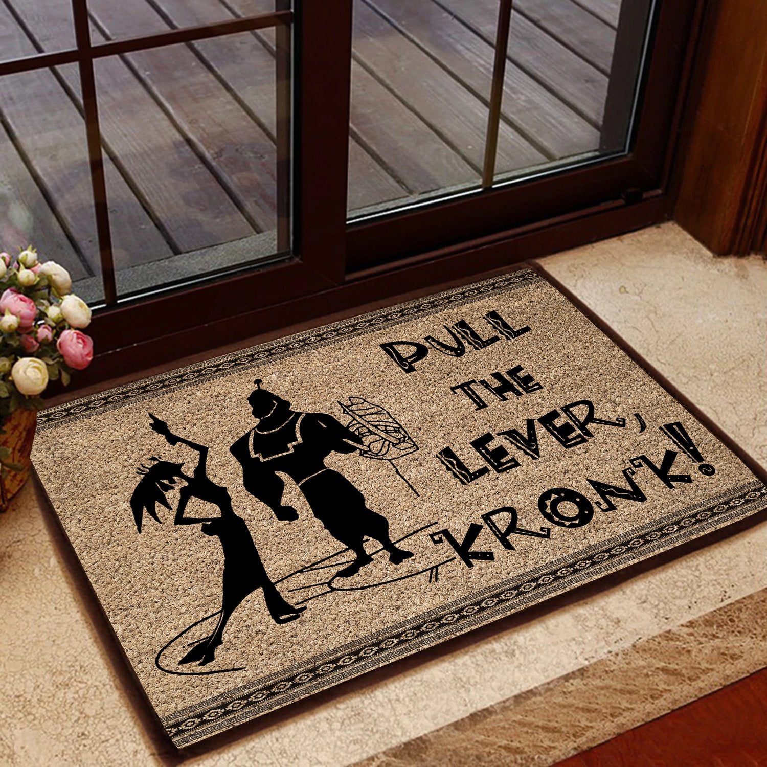 Pull The Lever Kronk Coir Pattern All Over Printing Doormat Pre1866