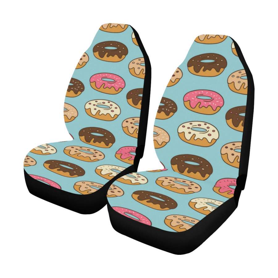 Doughnut Car Seat Covers (Set of 2 ) Universal Fit Most Cars Trucks and SUVs