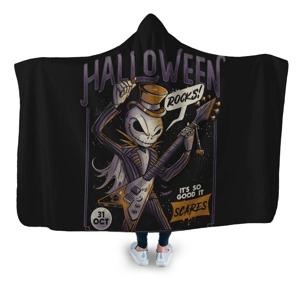 Halloween Rocks Hooded Blanket