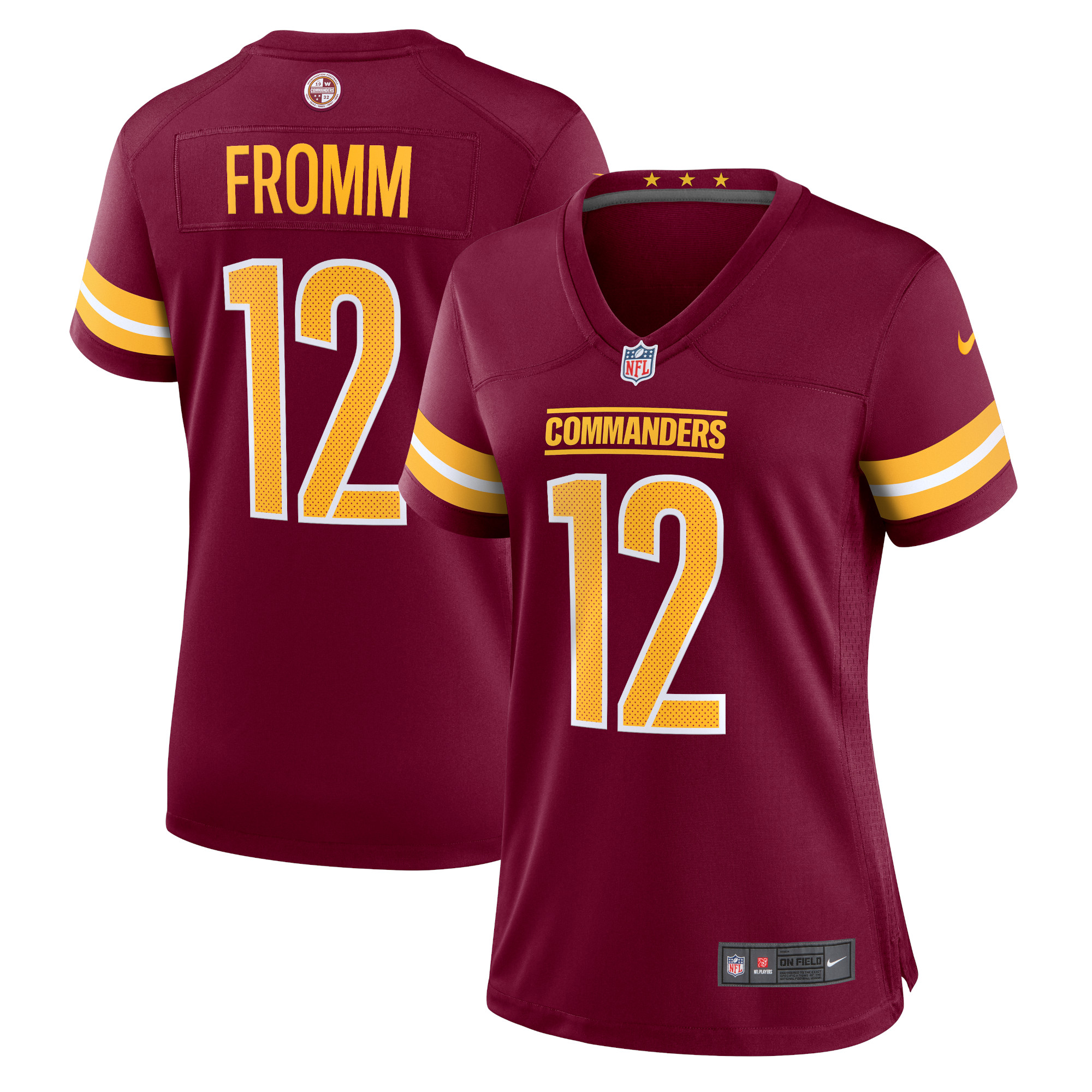 Women’s Washington Commanders Jake Fromm Burgundy Home Game Player Jersey