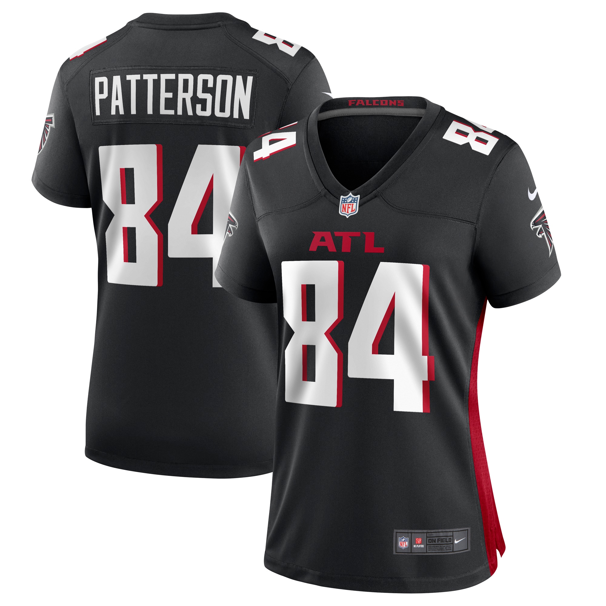 Women’s Atlanta Falcons Cordarrelle Patterson Black Game Player Jersey