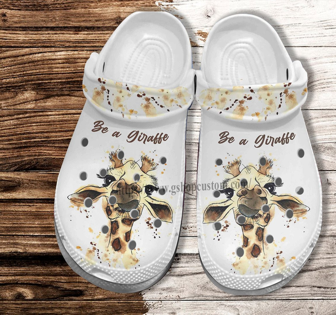 Giraffe Face Funny Croc Shoes For Girl Boy – Giraffe Lover Shoes Croc ...