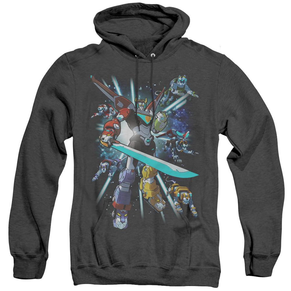 Voltron Lions Share Heather Mens Hoodie Black