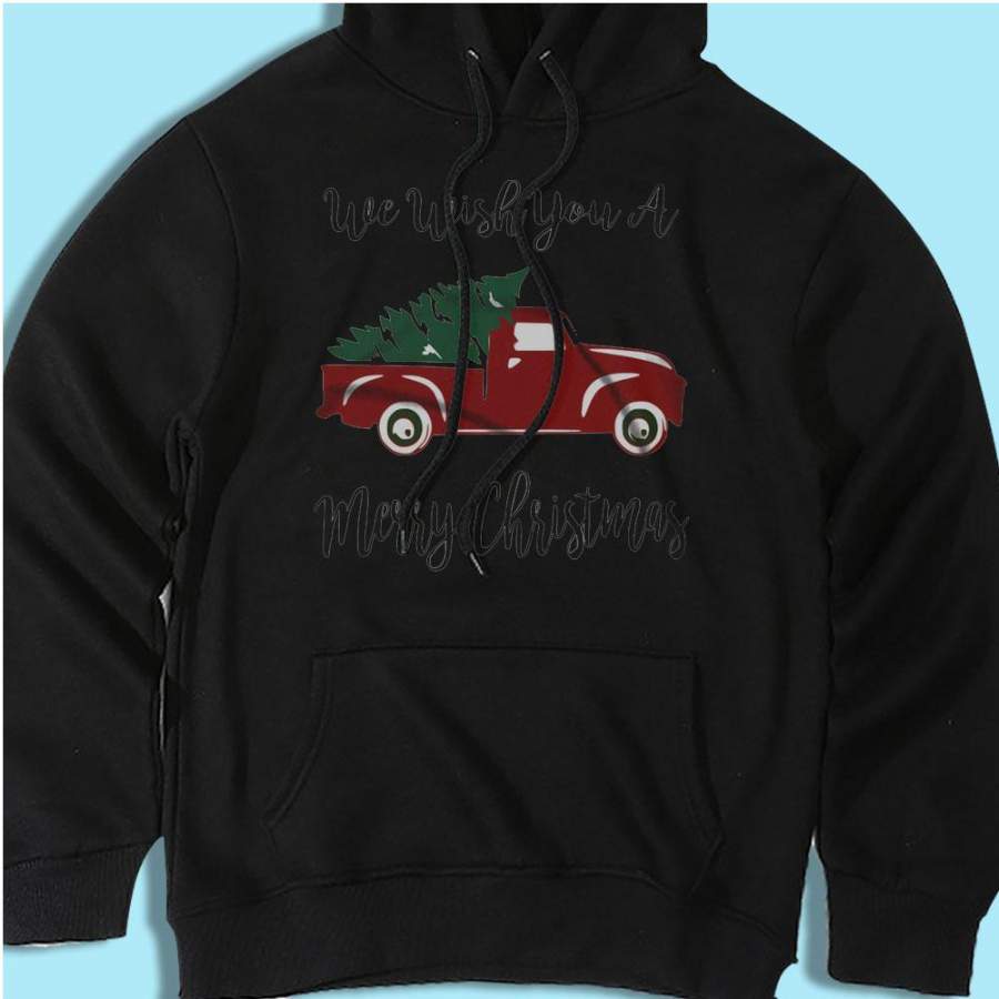 Christmas Tree Truck Men’S Hoodie