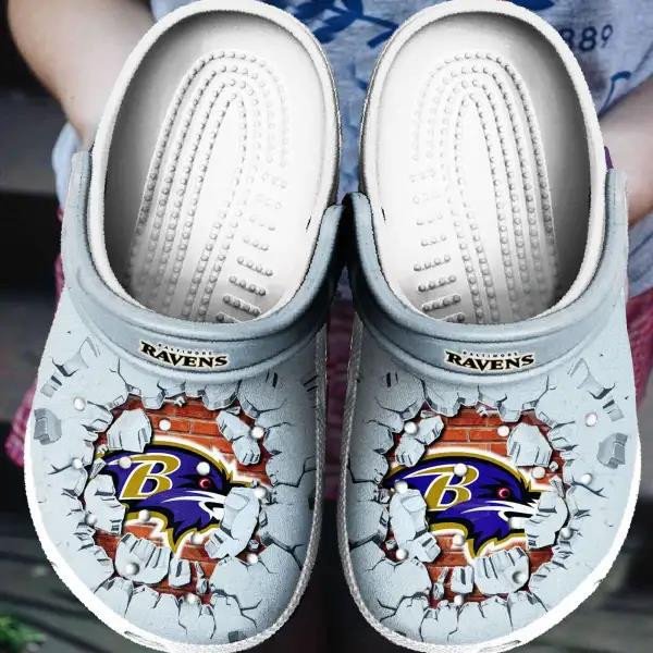 Baltimore Ravens Blue Cloud Crocband Crocs Clogs