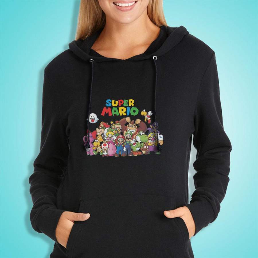 Super Mario All Characters Women’S Hoodie