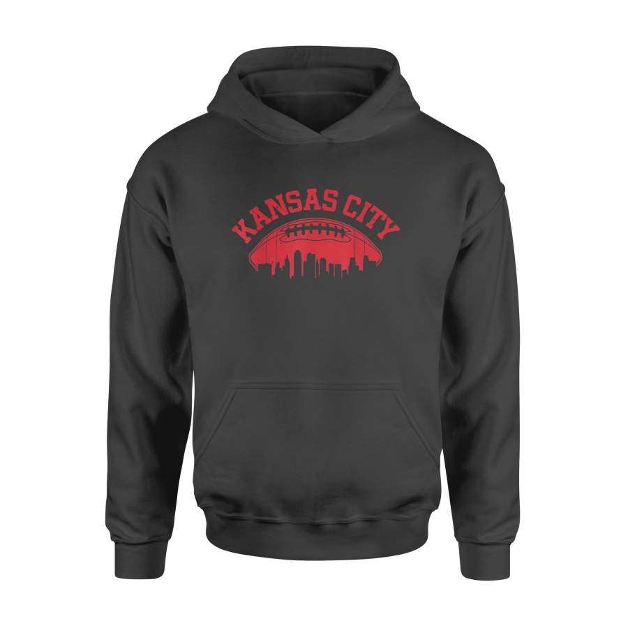 Vintage Kansas City-Football KC Skyline Missouri Retro – Standard Hoodie