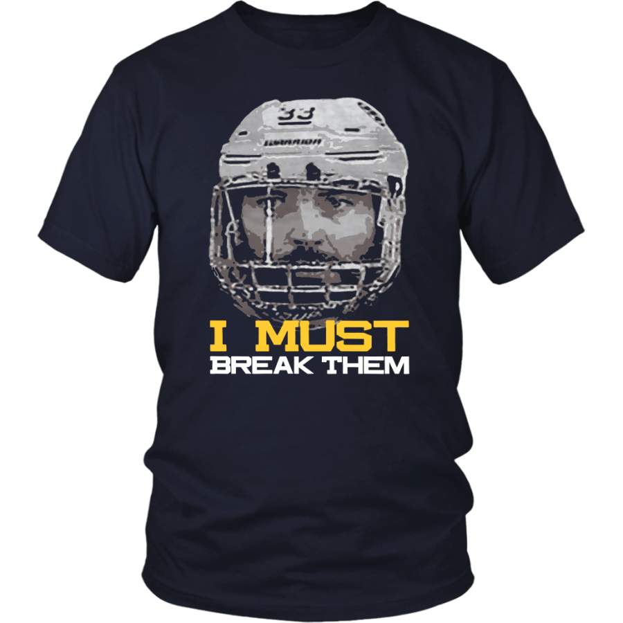 I MUST BREAK THEM SHIRT Zdeno Chára – Boston Bruins