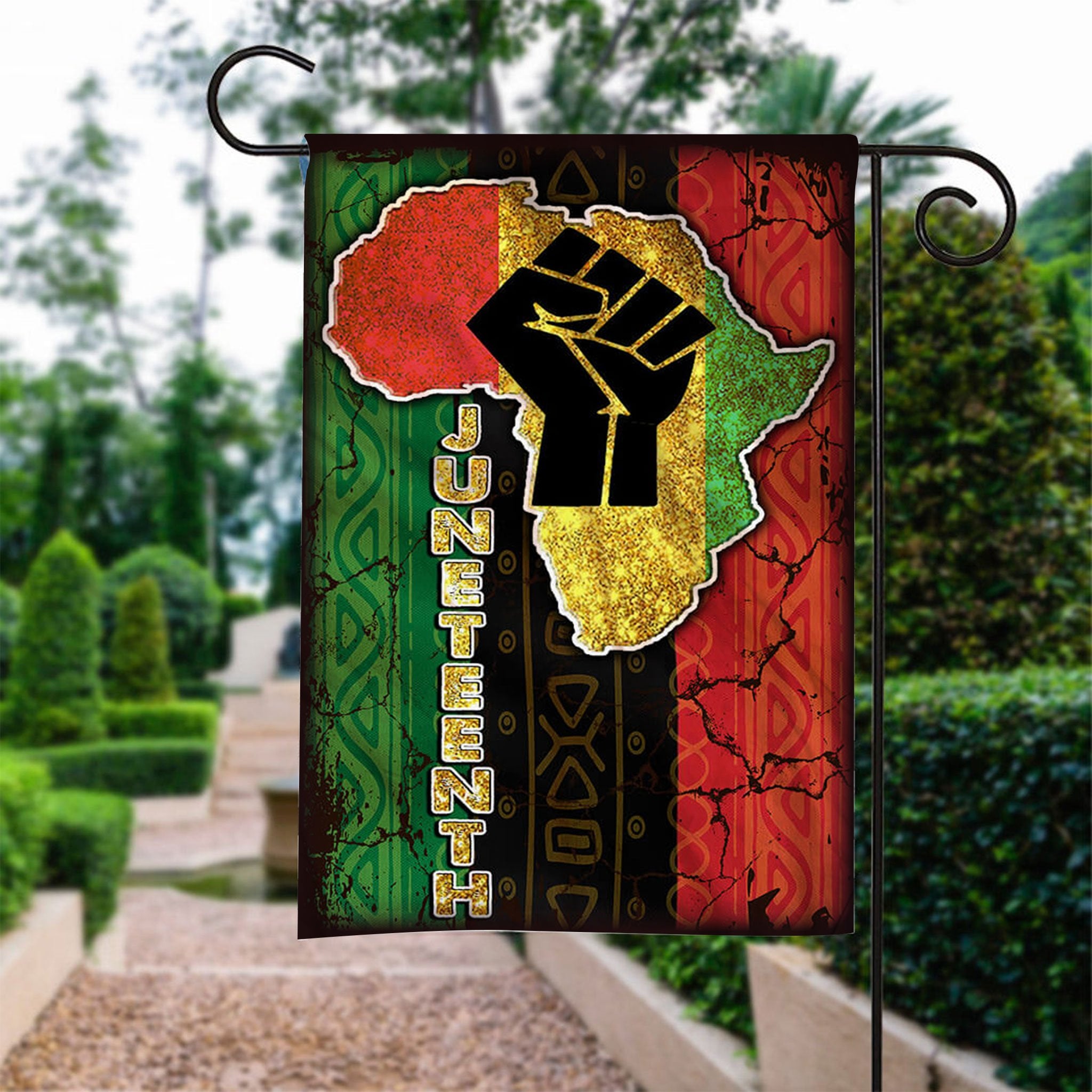 Custom Flag Proud Juneteenth African Flag – Garden Flag