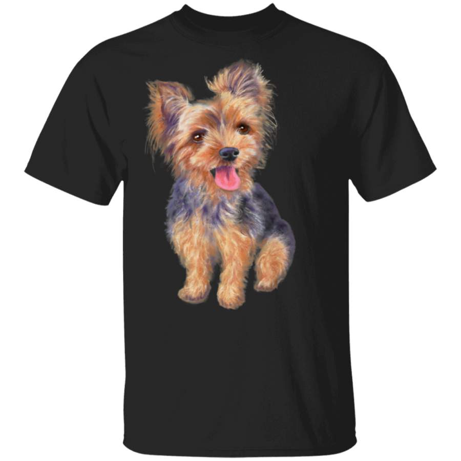 Yorkie gifts puppy dog t shirt birthday gift for women