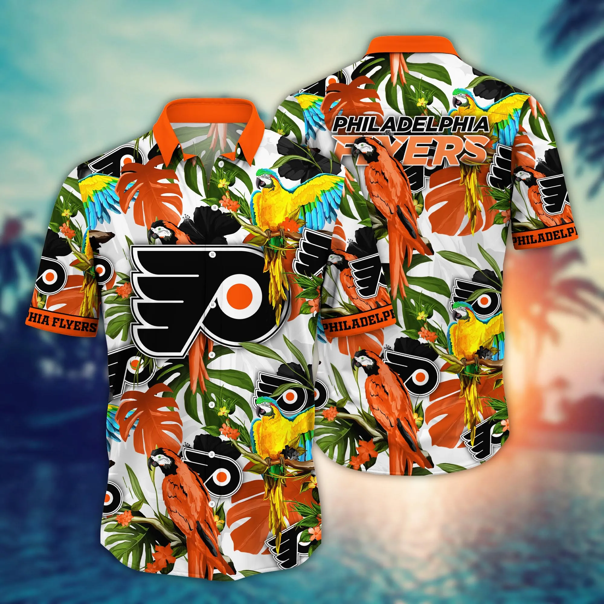 Philadelphia Flyers Nhl Hawaiian Shirt Hot Seasontime Aloha Shirt