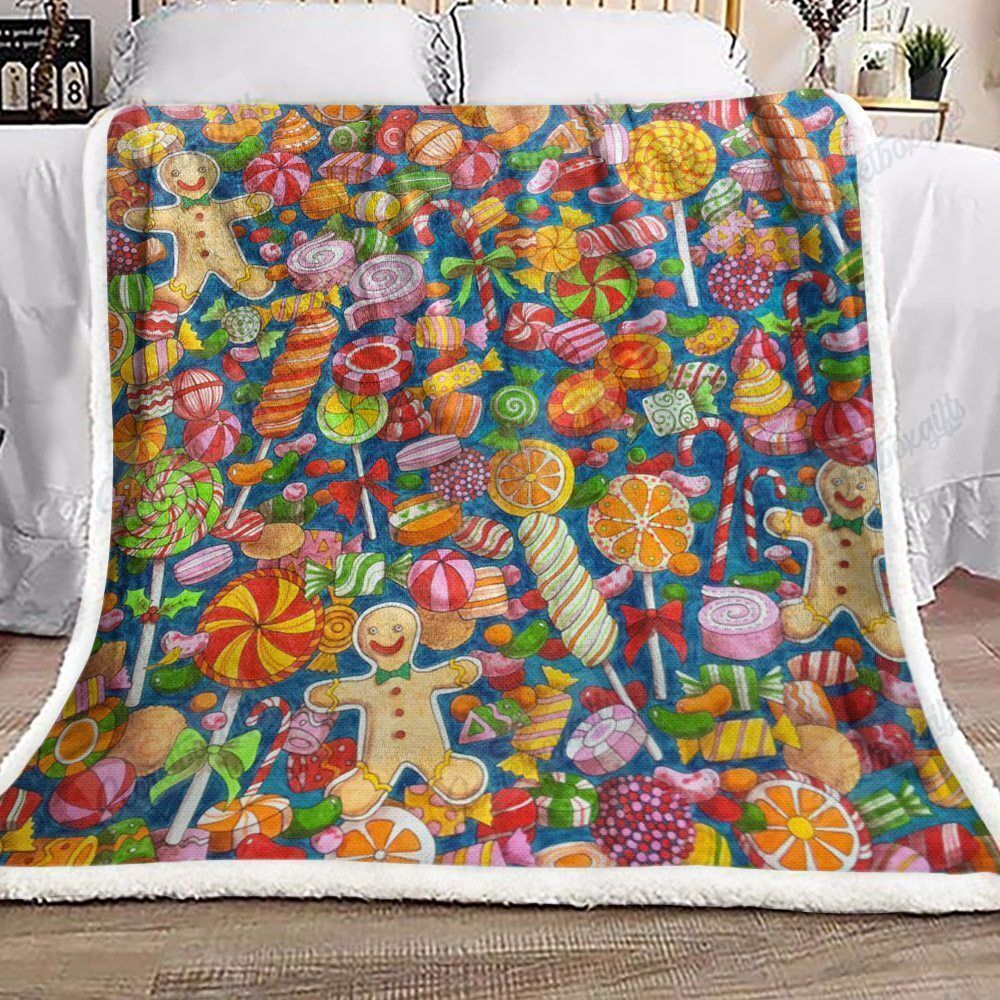 Christmas Candy Gs-Cl-Ld0707 Fleece Blanket