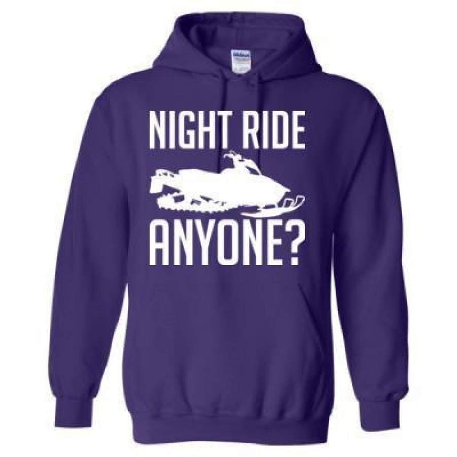 AGR Snowmobile Night Ride Anyone – Heavy Blend™ Hooded Sweatshirt