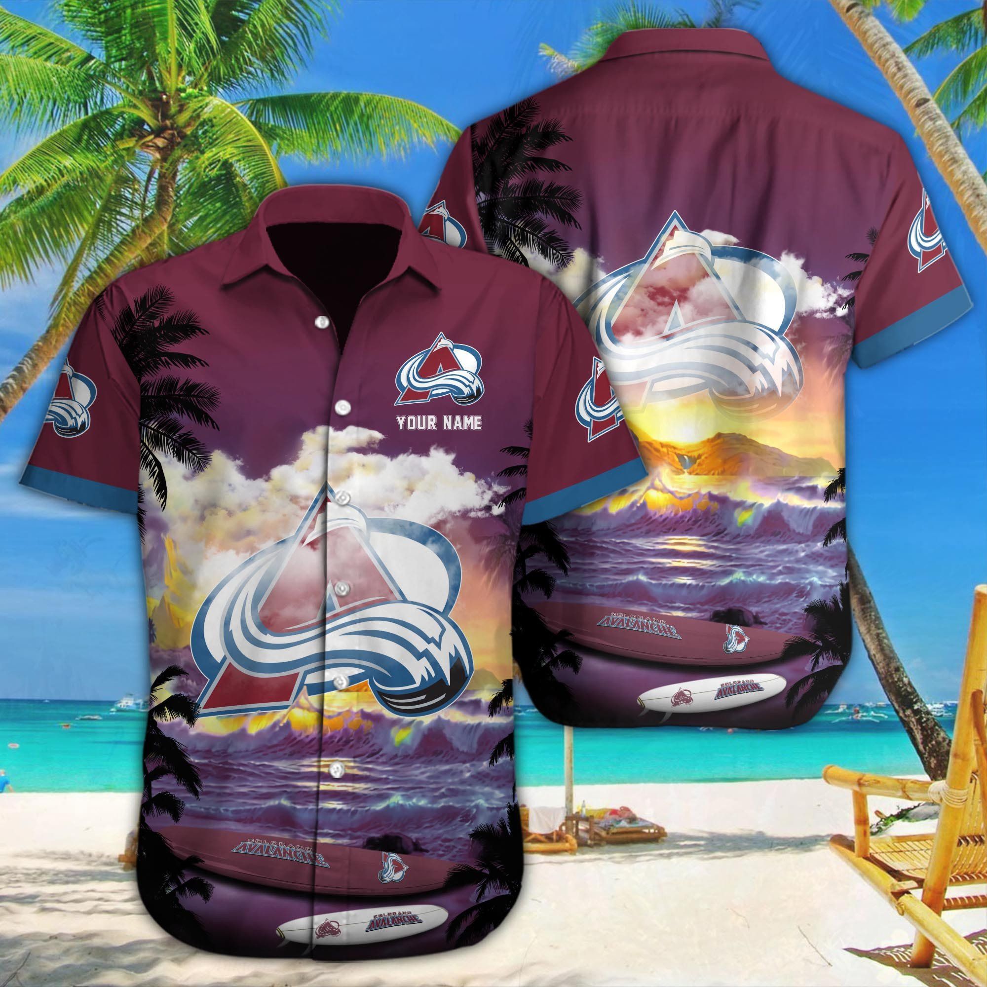 Colorado Avalanche Hawaiian Reverie With Custom Touch