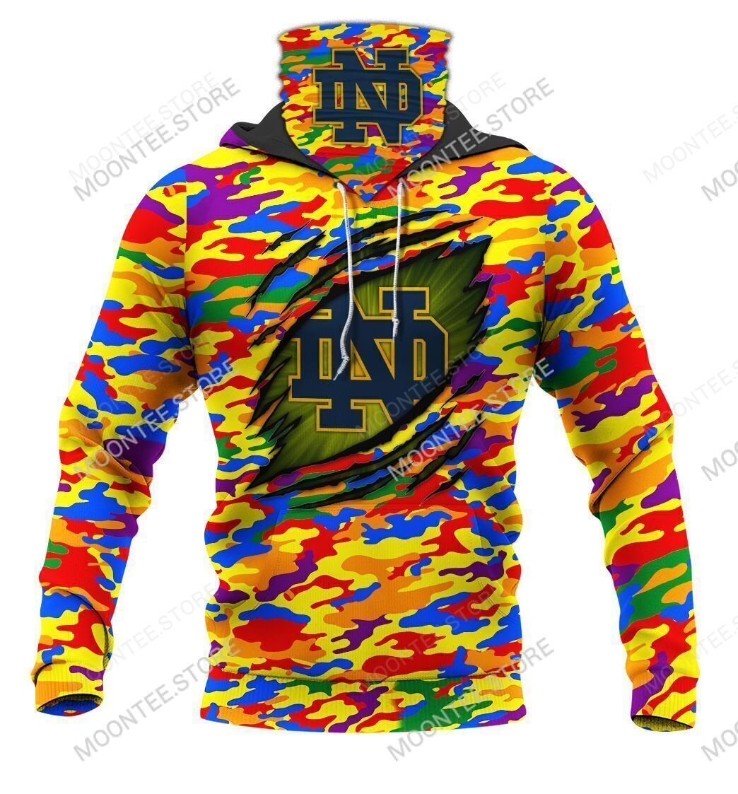 02NotreDame006 | Color Camouflage | CUSTOMIZE YOUR NAME & NUMBER | HOT SALE 3D PRINTED