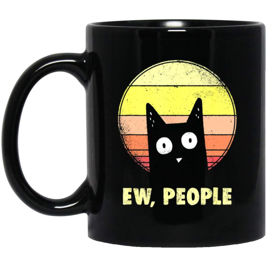 Ew, People Vintage Cat Lover 11 oz Mug