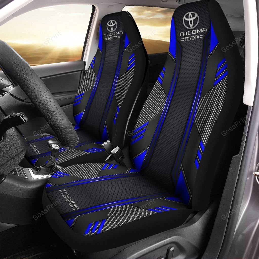 Toyota Tacoma Car Seat Cover (Set Of 2) Ver 5 (Blue)