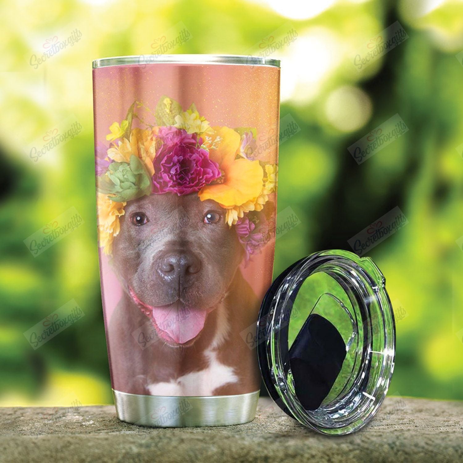 Pitbull Flower Nt0301040T Tumblers