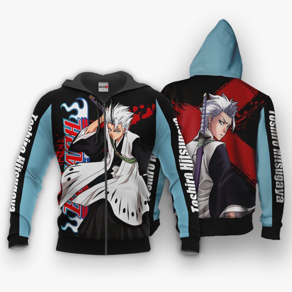 Toshiro Hitsugaya Hoodie Bleach Anime Jacket Shirt