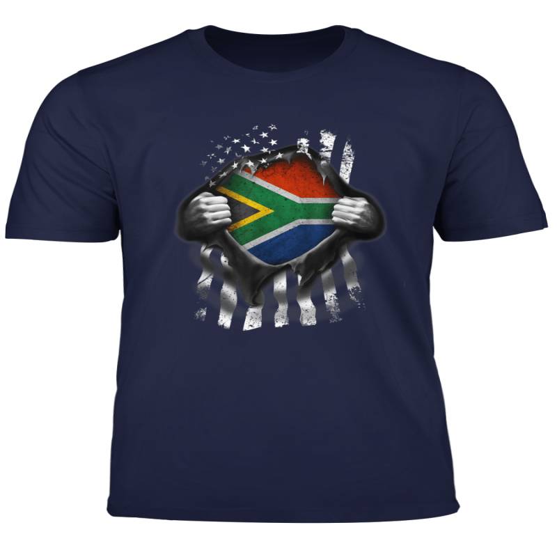 South Africa Usa Flag South African American T Shirt