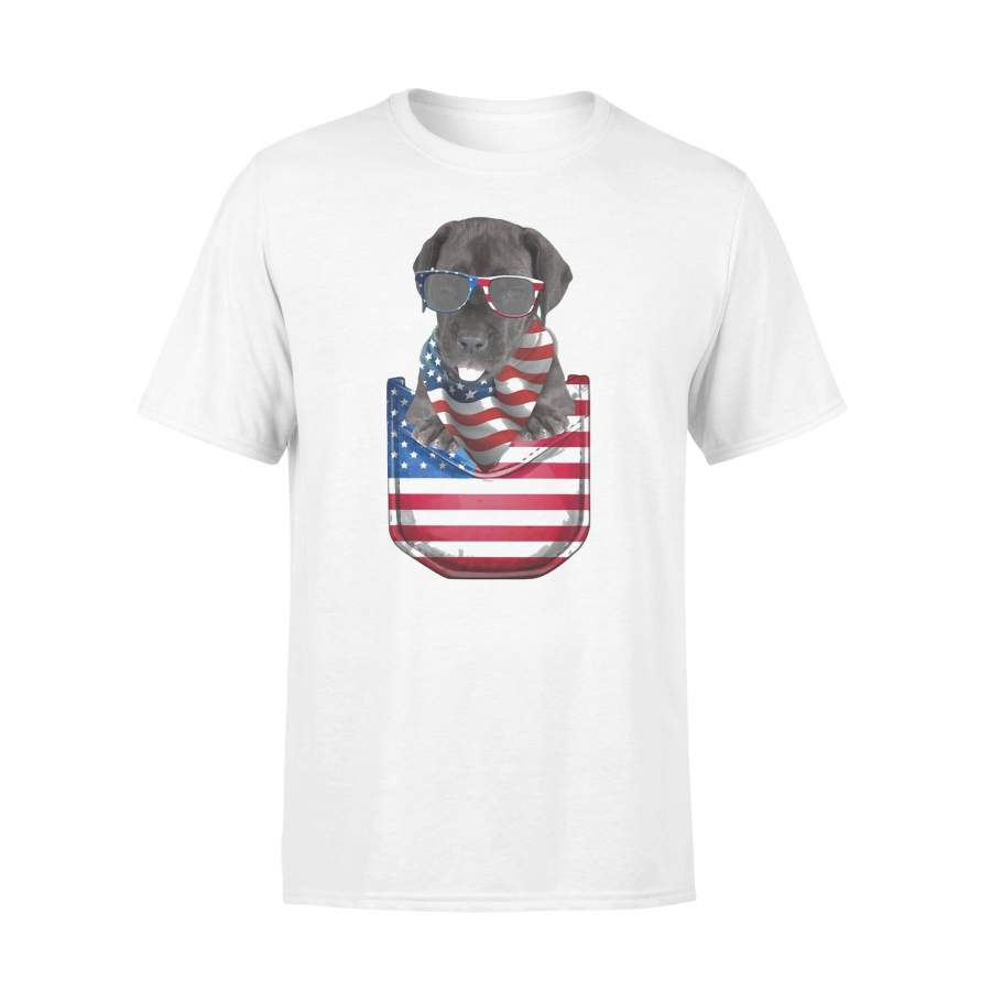 Great Dane Pocket American Flag Independence Day T-shirt