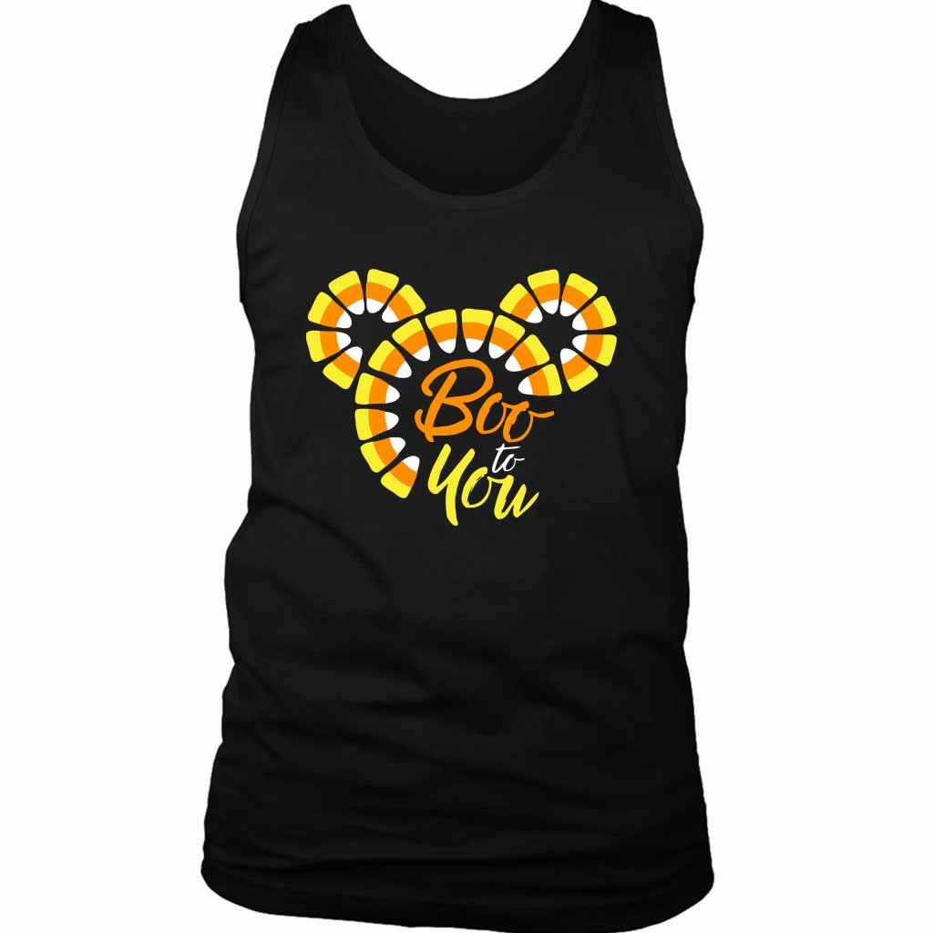 Candy Corn Wishes Boo To You Men’s Tank Top