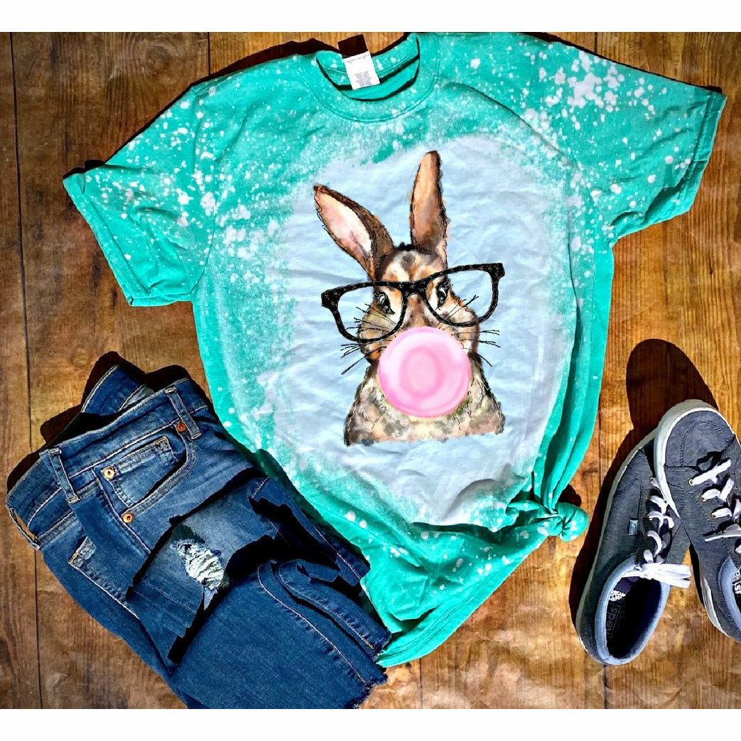 Bubble Blowing Bunny Tee