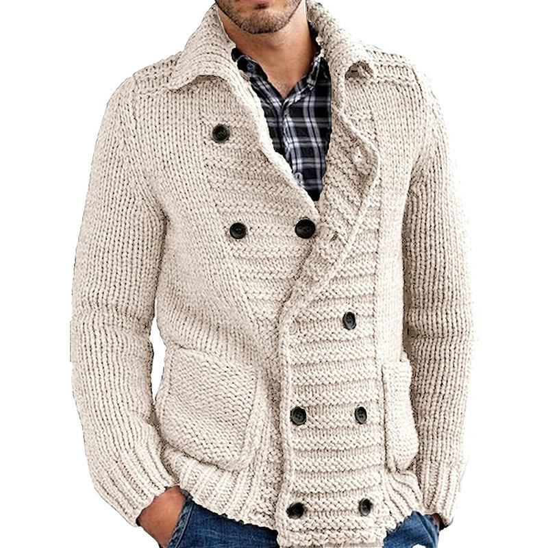 2021 New Men’s Autumn Winter Sweatercoat Outerwear Male Casual Long Sleeve Knitted Cardigans M-2XL alx